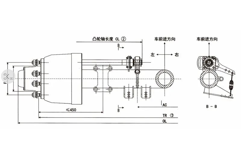 FUSAI trailer axles from China
