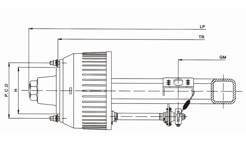 FUSAI types of trailer axles trader for aftermarket-1