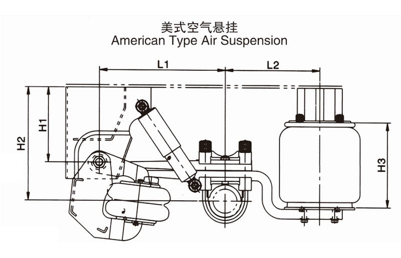 FUSAI air suspension system from China